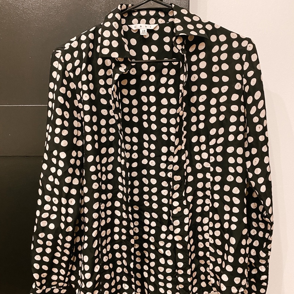 Pure silk long sleeve blouse